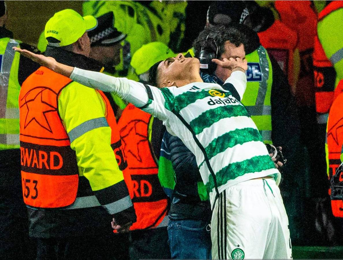 La felicidad de Luis Palma tras su golazo contra el Atlético de Madrid.