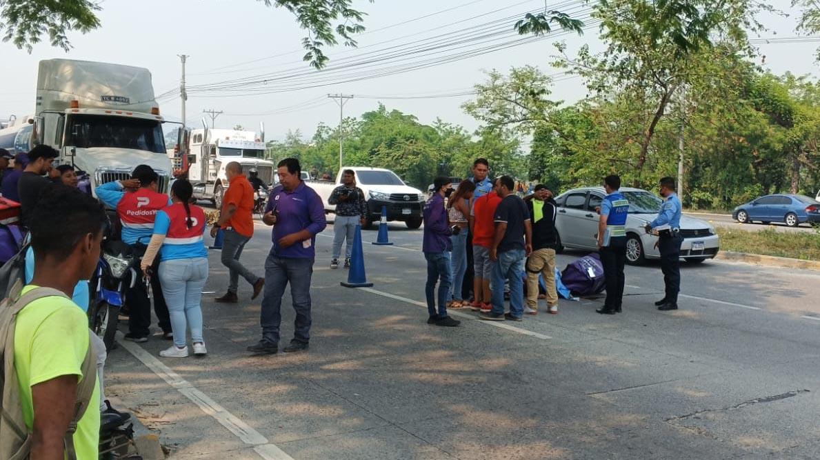 Repartidor de Hugo muere atropellado en San Pedro Sula