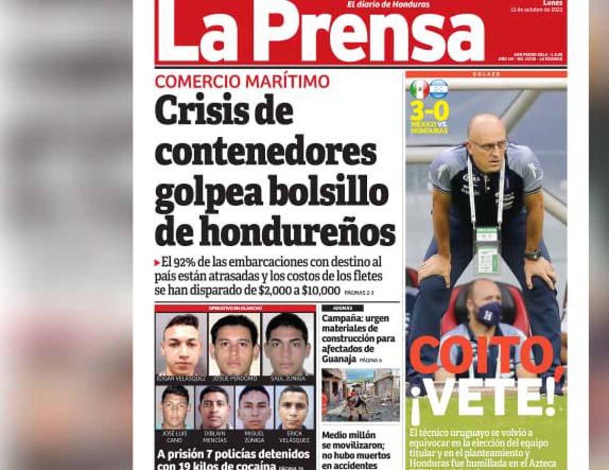 En Diario LA PRENSA desde hace unas semanas atrás venimos exigiendo la salida de Fabián Coito y hoy en nuestra portada lo volvemos a señalar. 