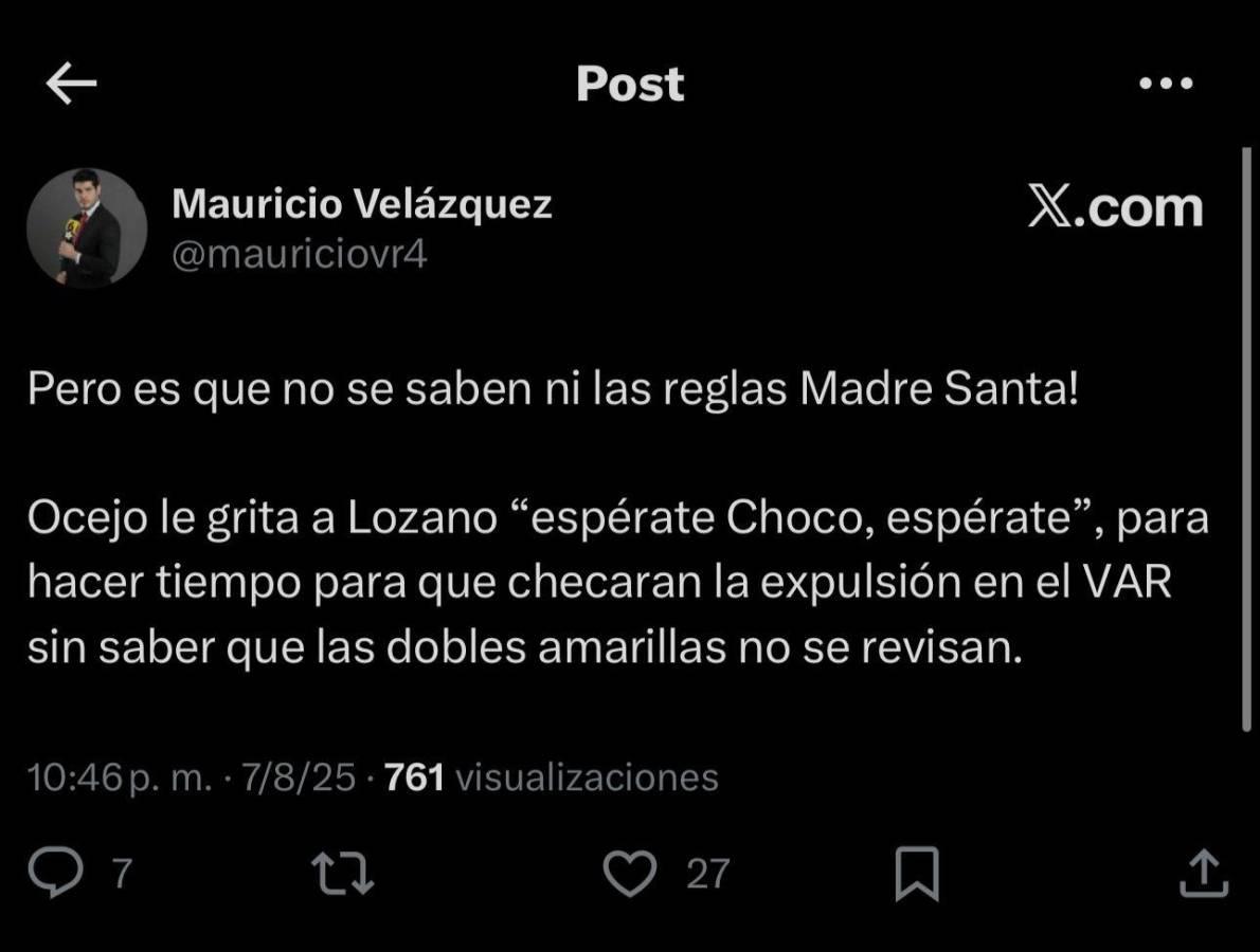Choco Lozano provoca enfado tras expulsión en Santos y esto dicen en México