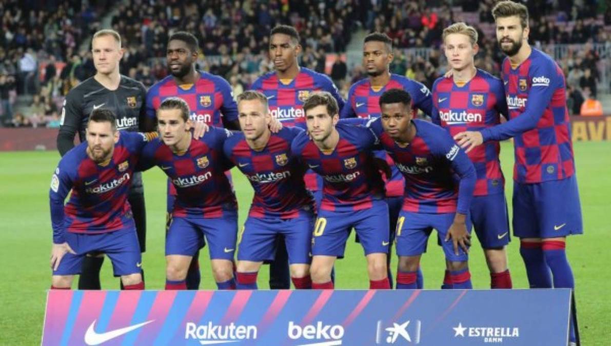 Este fue el 11 titular del FC Barcelona ante Celta de Vigo.