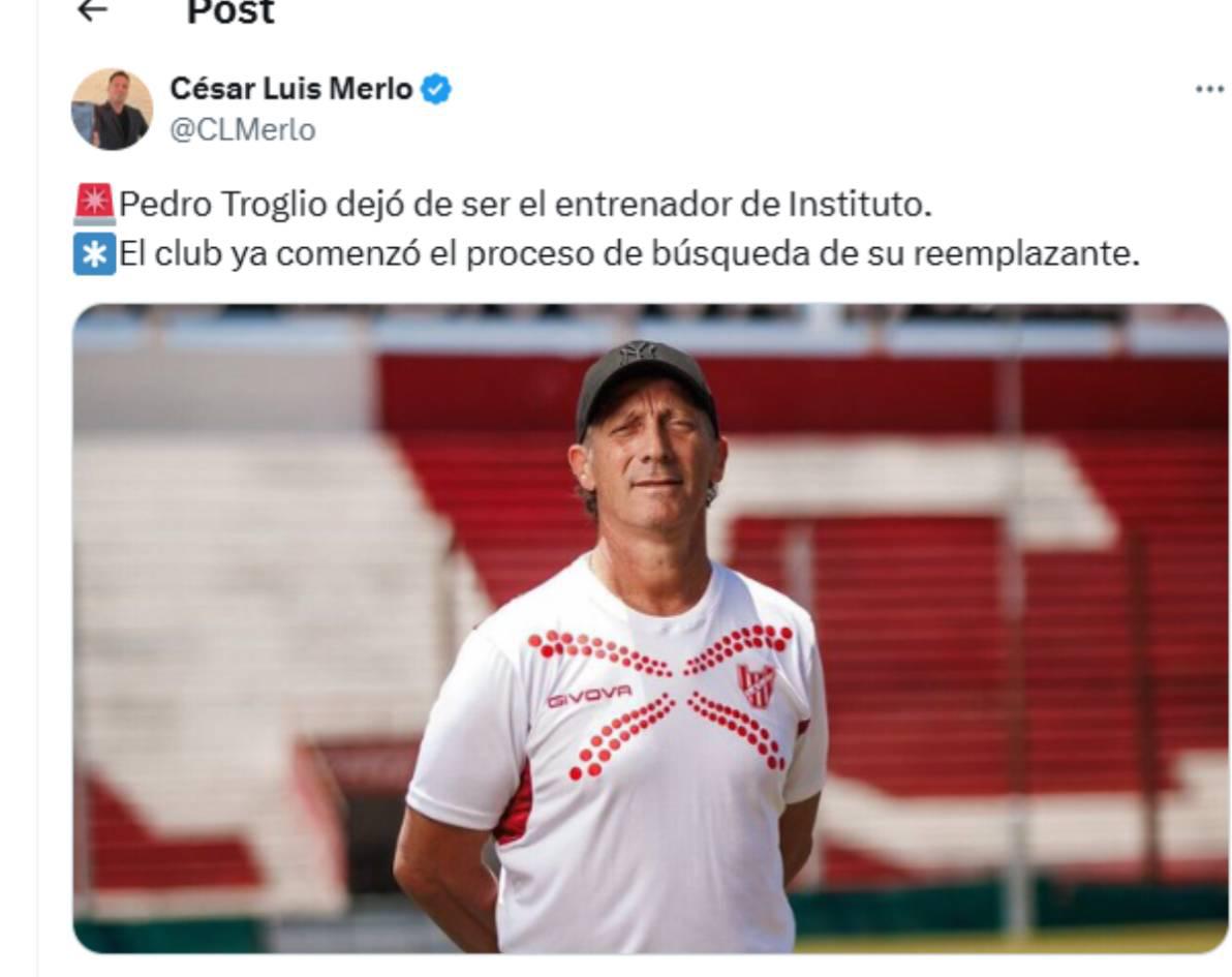 Señalan al culpable del despido de Pedro Troglio, ¿vuelve a Honduras?