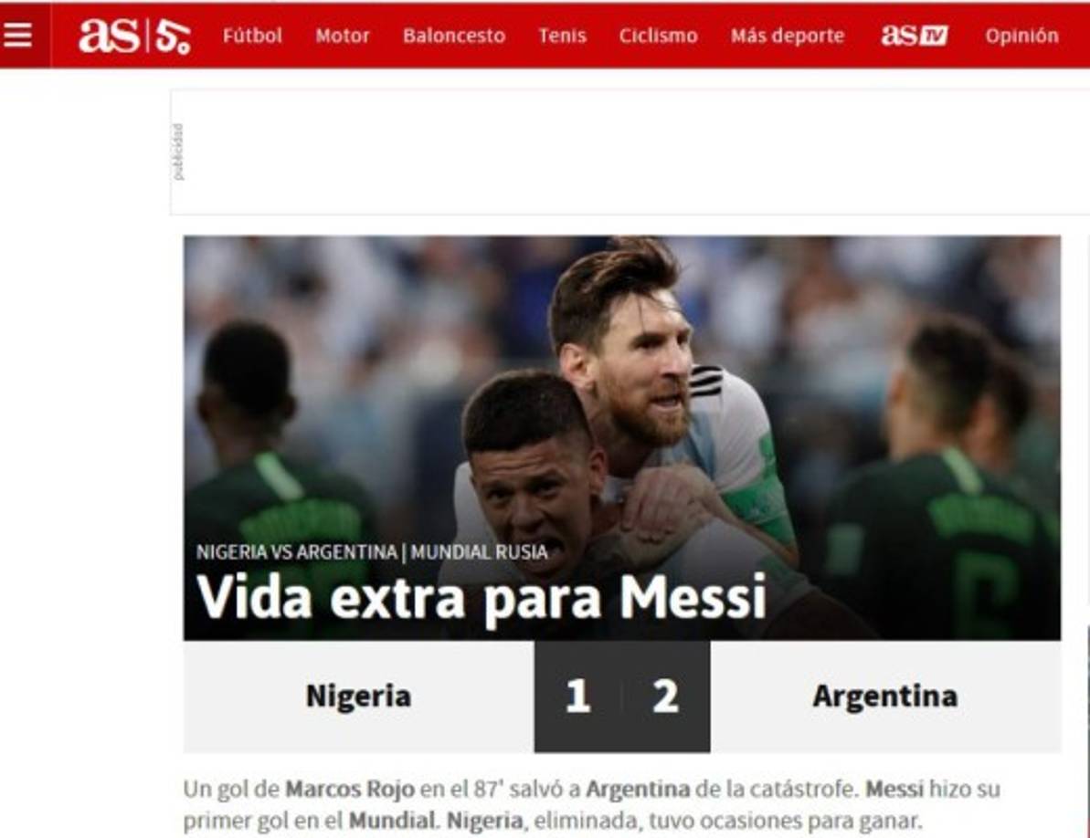 Diario As de España.