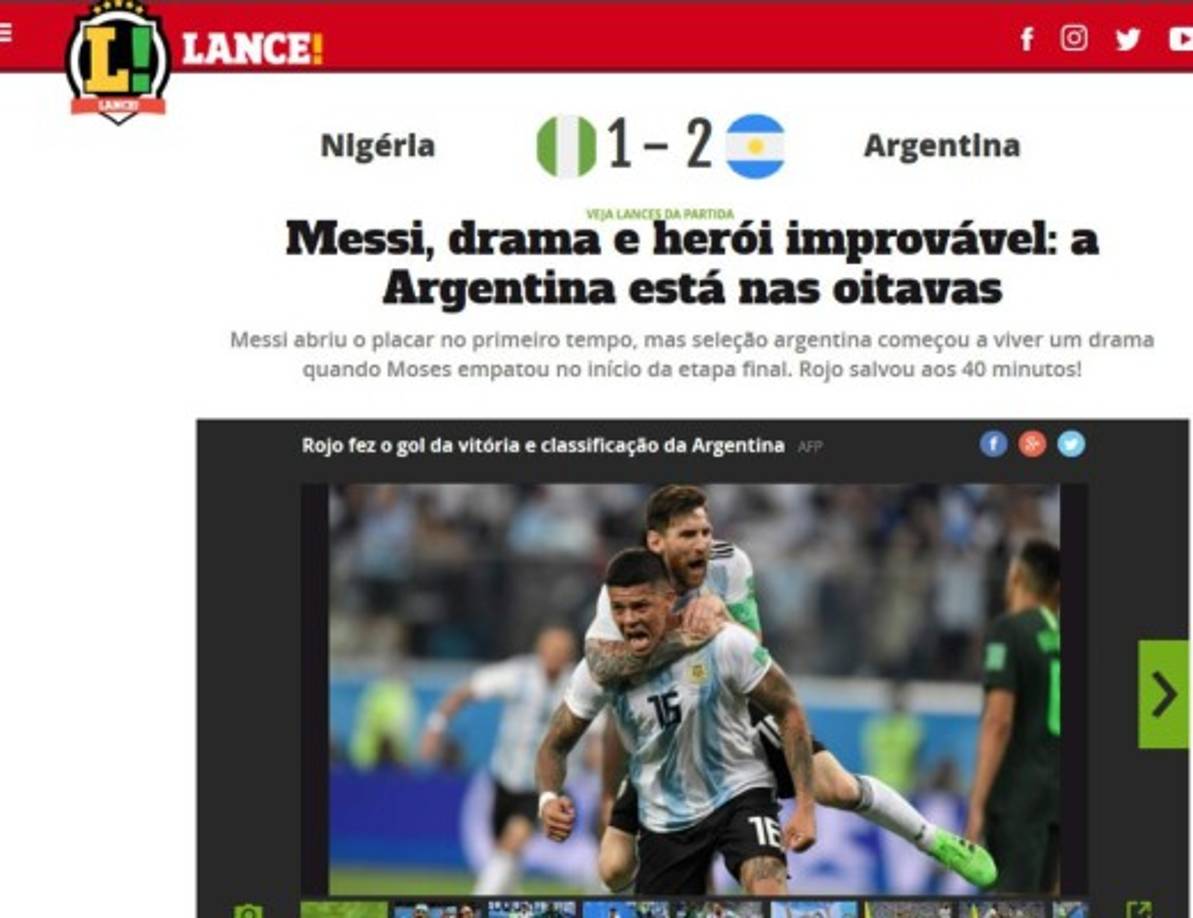 Diario Lance de Brasil.