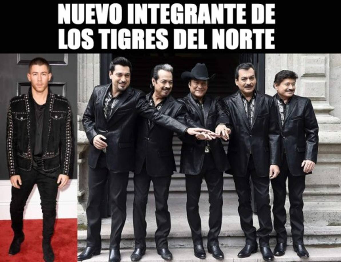 Nick Jonas, nuevo integrante de los 'Tigres del Norte'.