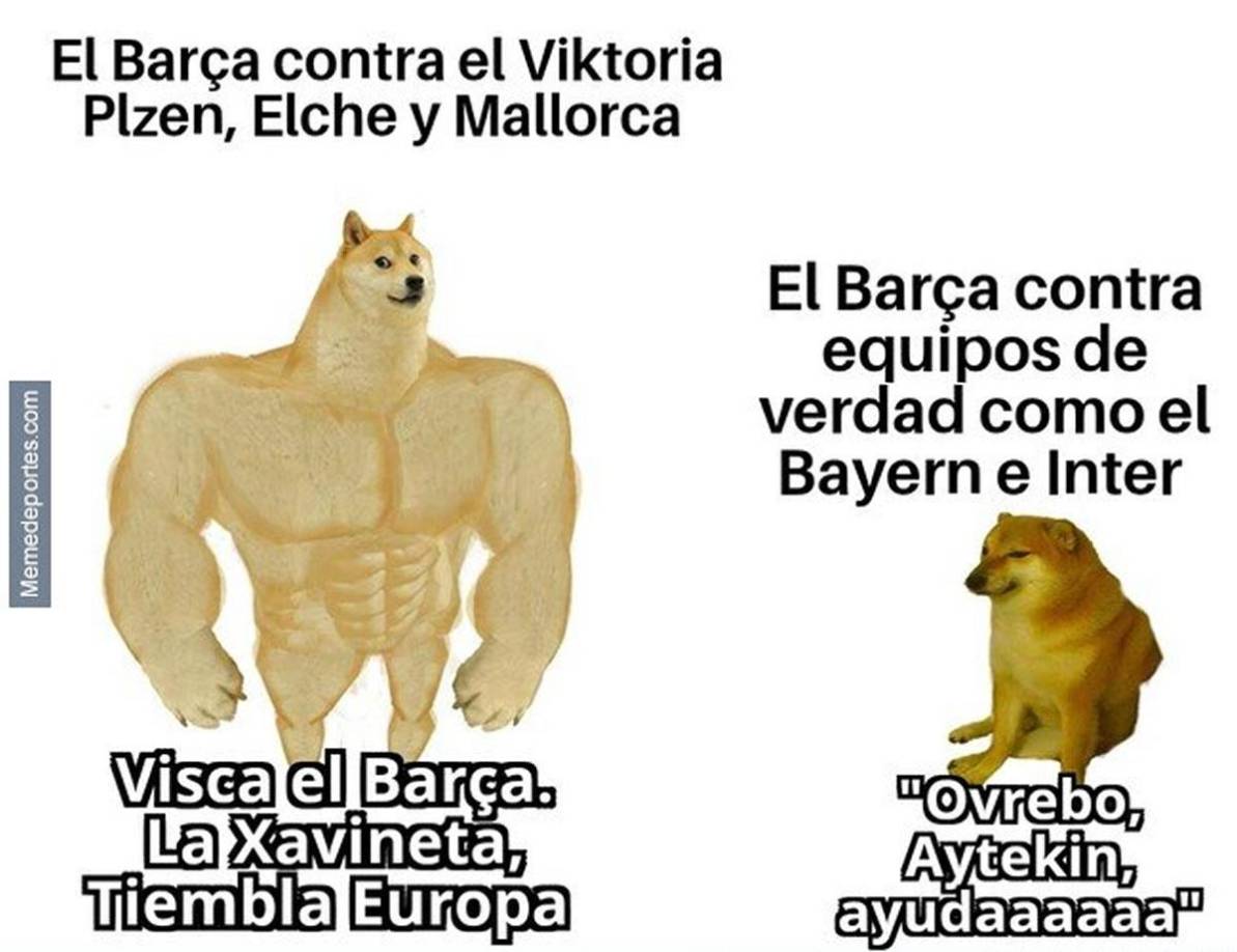 Los memes que dejó la derrota del Barcelona (1-0) contra el Inter de Milán en la Champions League.