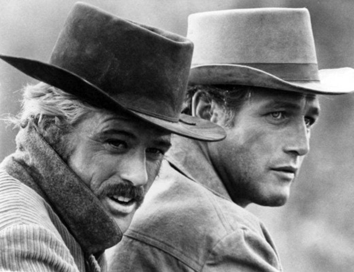 Paul Newman y Robert Redford en una escena de la película 'The Sundance Kid' el 24 de octubre de 1969.