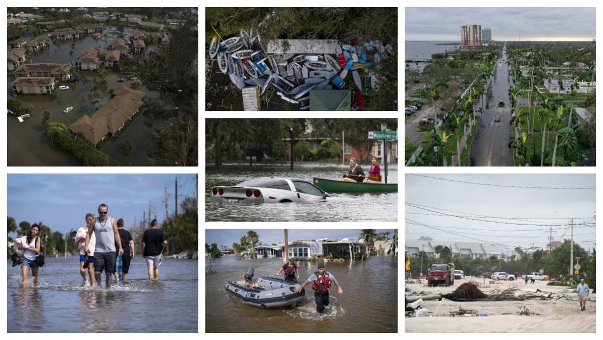 Casas y carros bajo el agua, la escena que se repite en la Florida