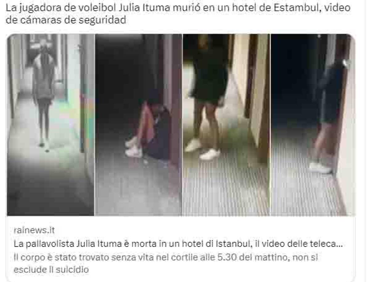 Las cámaras del hotel mostraron la manera en que lucía Julia en los pasillos.