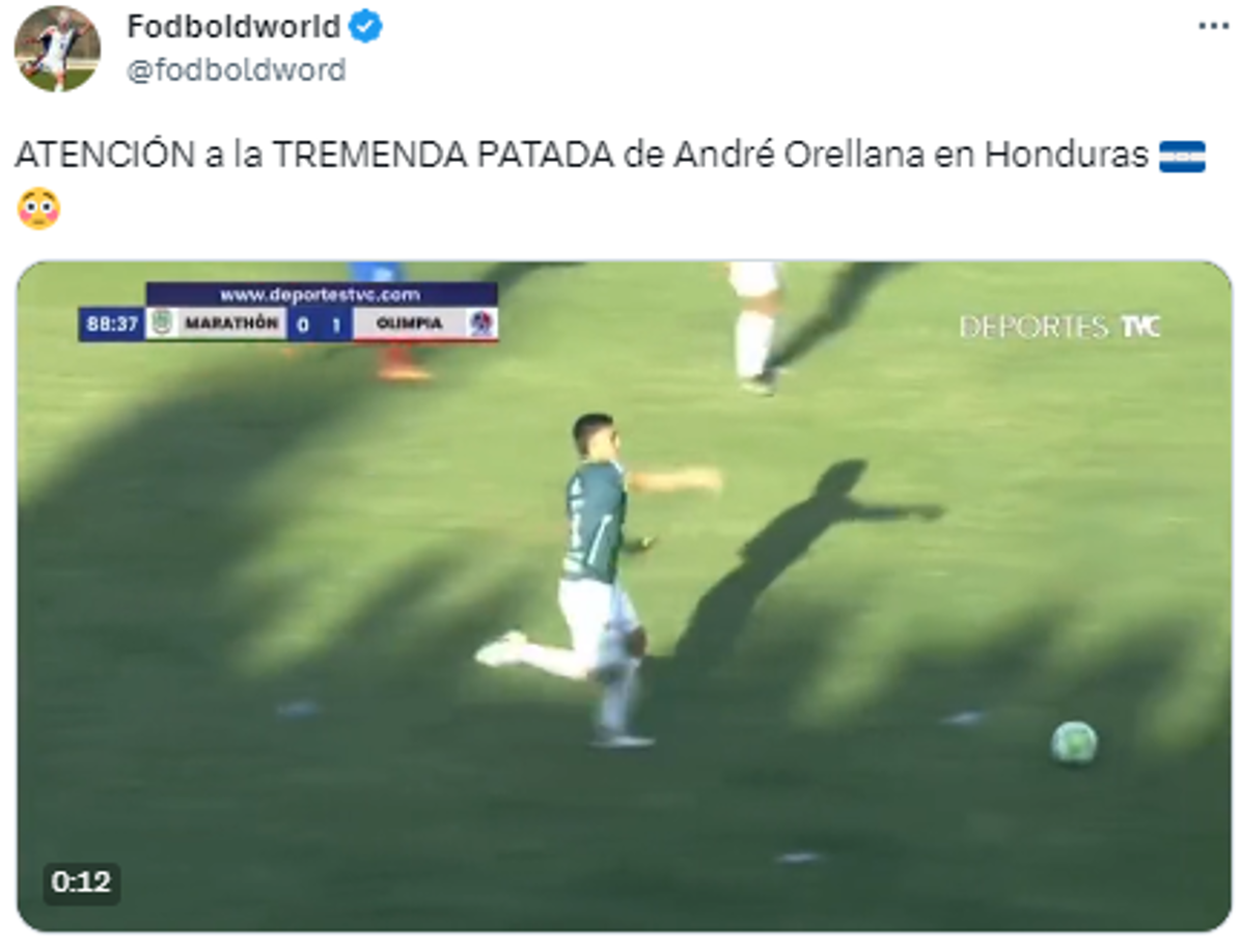 Marathón-Olimpia: Indignación tras la horrible falta de André Orellana