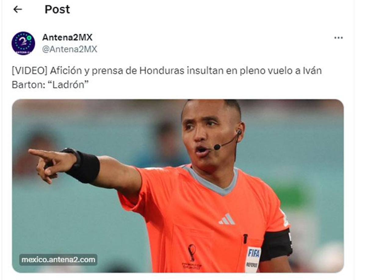 Los medios de México han informado sobre el malestar que hay en Honduras con Iván Barton.