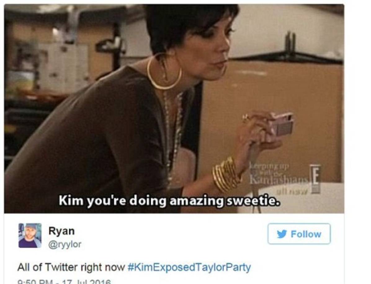 El meme de Kris Jenner a su hija: Kim lo estás haciendo increíble, cariño.
