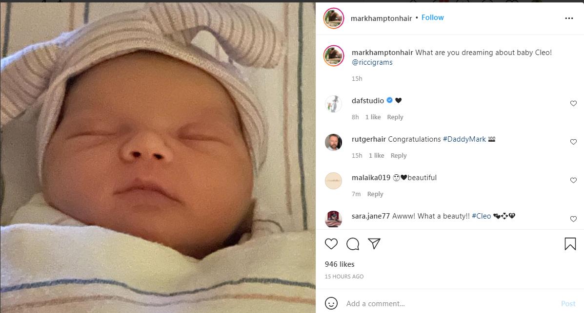 El orgulloso padre de la bebé ha compartido varias postales en Instagram.