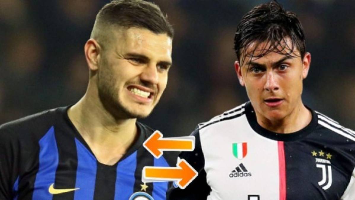 Nuevo paso en la novela de Mauro Icardi para salir del Inter de Milán. Su esposa y agente, Wanda Nara, presiona al Napoli para que hagan una oferta oficial mientras que la primera opción del atacante argentino sería jugar en la Juventus. Por eso, La Gazzeta habla de un posible trueque entre Icardi y Dybala que también busca su salida del conjunto italiano.