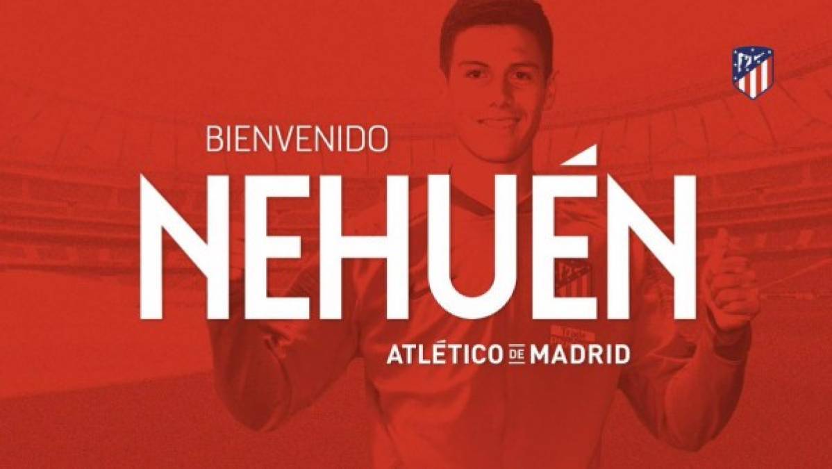 Nehuén Pérez se incorporará al primer equipo del Atlético de Madrid tras el Sudamericano Sub-20, que está disputando con Argentina. El central llegaba al equipo rojiblanco el 3 de julio de 2018 procedente de Argentinos Juniors. Firmó un contrato hasta el 30 de junio de 2024, pero ha jugado esta primera parte del curso en calidad de cedido en Argentinos Juniors.