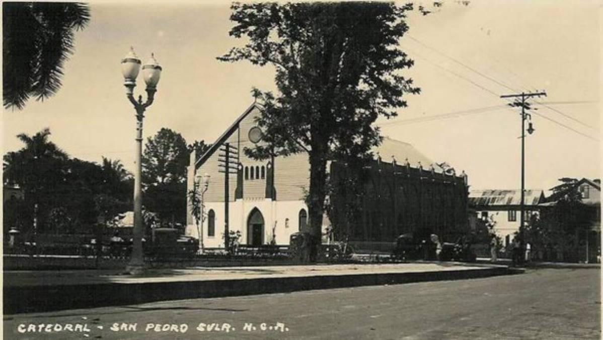 La antigua catedral de SPS, la cual fue reconstruida.