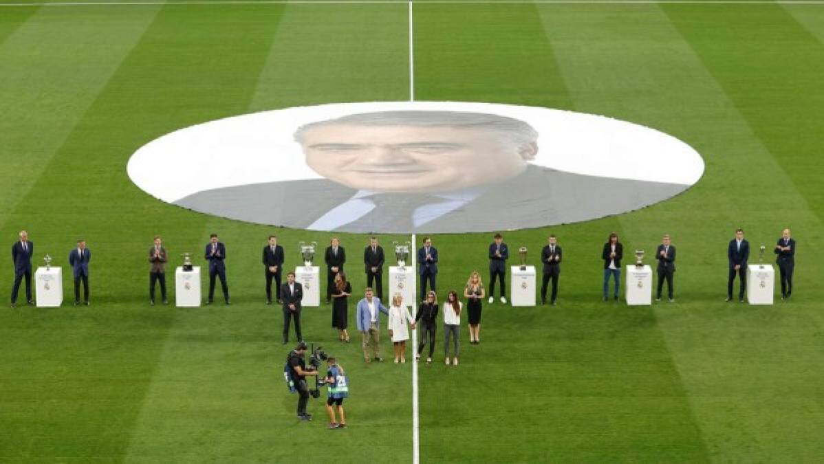 El Real Madrid organizó un sentido homenaje para el expresidente madridista Lorenzo Sanz, quien fallecido en marzo de 2020 a causa del Covid-19.