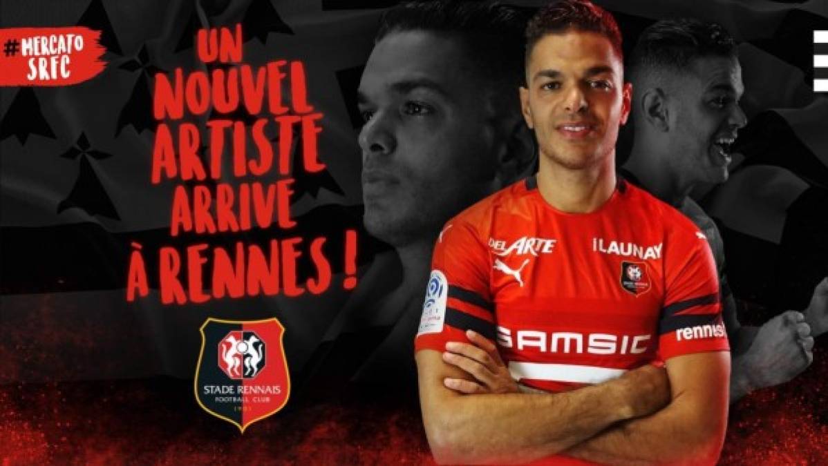 El Rennes ha fichado al atacante francés Hatem Ben Arfa como agente libre. Firma hasta junio de 2020.