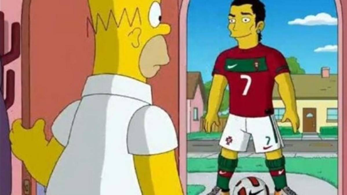 Cristiano Ronaldo fue uno de los primeros futbolistas en salir en Los Simpsons.