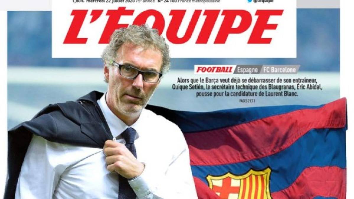 Laurent Blanc. El francés que dirigió al PSG y a la selección de su país aceptaría un vínculo de un año, lo que le permitiría al Barcelona poder maniobrar más fácilmente en caso de que su rendimiento no sea el esperado.