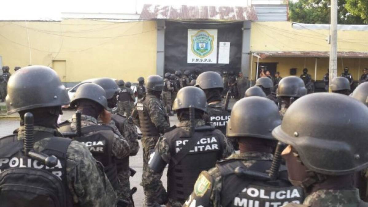 Agentes de Fusina ejecutan operativos en módulos de la MS-13 y Pandilla 18.