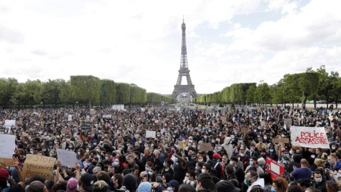 Las protestas contra el racismo surgidas en Estados Unidos se extendieron a las principales capitales del mundo.