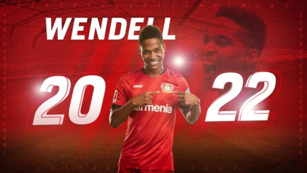 El lateral izquierdo Wendell Nascimento Borges llegó a un acuerdo con los dirigentes del Bayer Leverkusen para prolongar su contrato hasta mediados de 2022. El futbolista brasileño suma seis temporadas en la institución.
