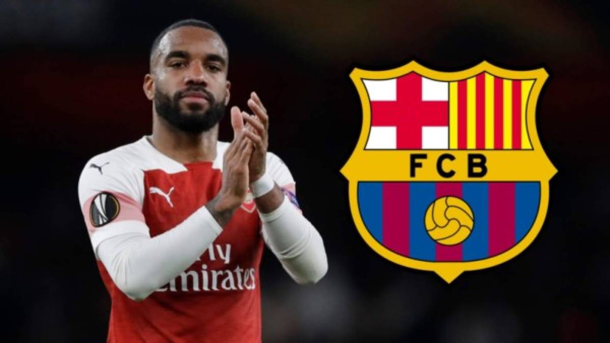 Alexandre Lacazette: Delantero francés de 27 años de edad que brilla en la zona ofensiva del Arsenal de la Premier League de Inglaterra. La prensa española señala que en el club catalán están interesados en ficharle.