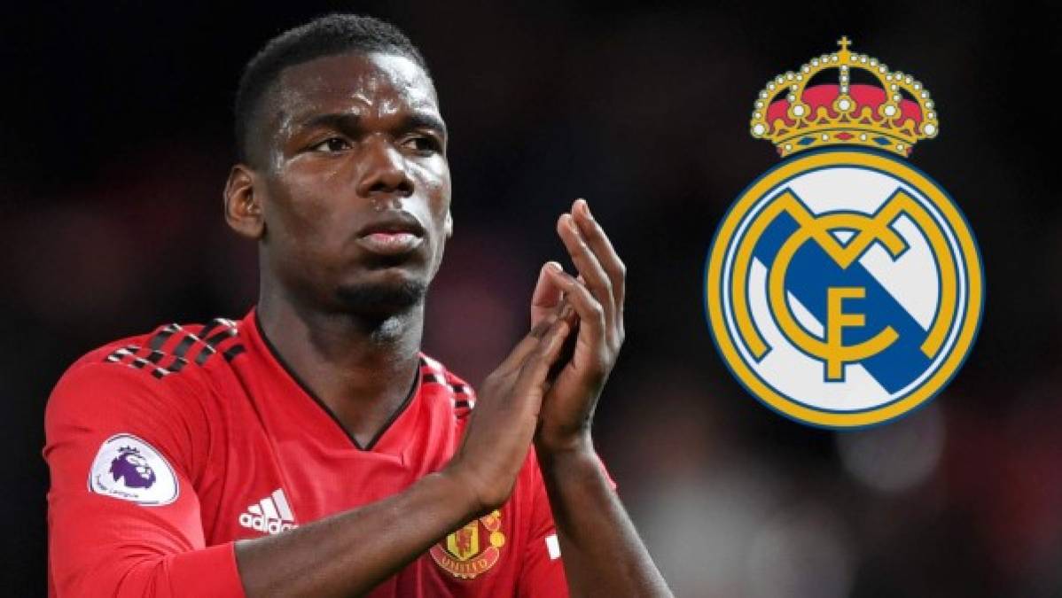 Paul Pogba: El mediocampista francés estaría a un paso de llegar al Real Madrid, procedente del Manchester United. De concretarse su fichaje, estará en el centro del campo del club blanco.