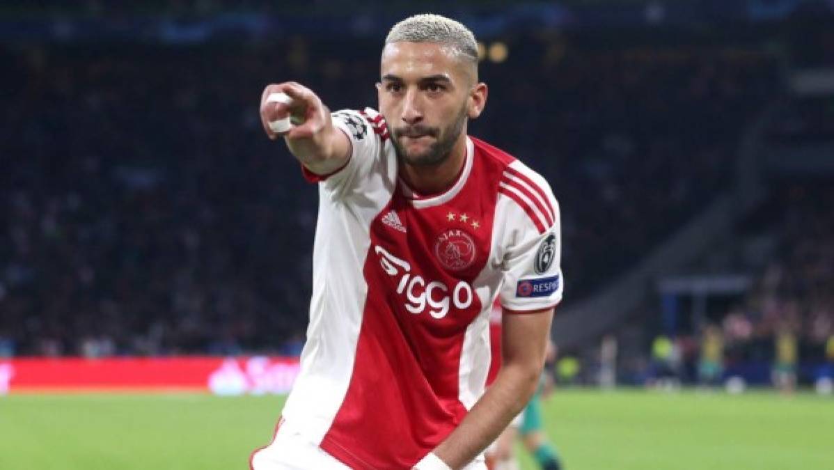 Hakim Ziyech - El centrocampista holandés-marroquí es otra de las revelaciones del Ajax en la Champions League.