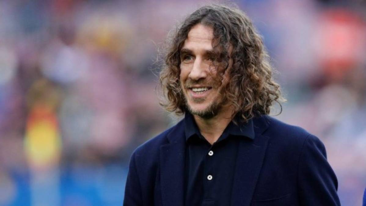 Carles Puyol: El exdefensor suena como miembro en la sección deportiva del Barcelona. Es amigo de Laporta.