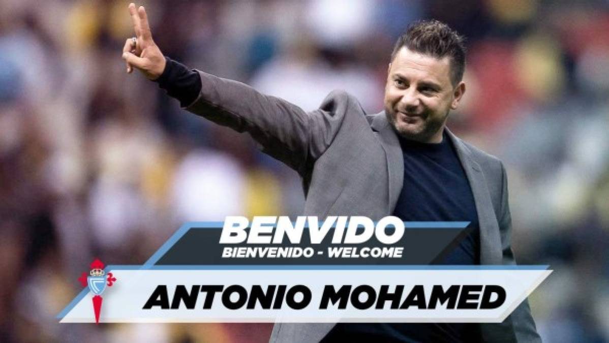 El técnico argentino Antonio 'Turco' Mohamed será el entrenador del Celta de Vigo para las dos próximas temporadas, anunció el club gallego. Llega tras dirigir al Monterrey de México.