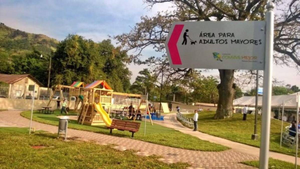El parque tiene espacios diseñados para niños, jóvenes y adultos.