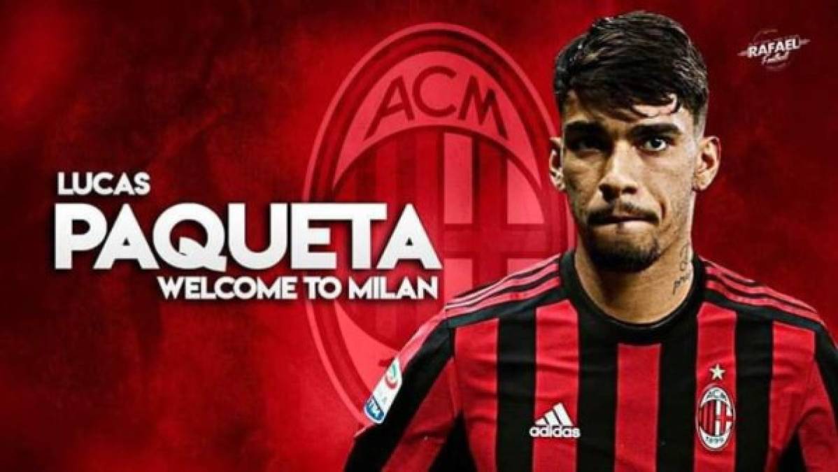 El AC Milan oficializó la llegada del brasileño Lucas Paquetá a sus filas: pagó 35 millones de euros al Flamengo por su traspaso.