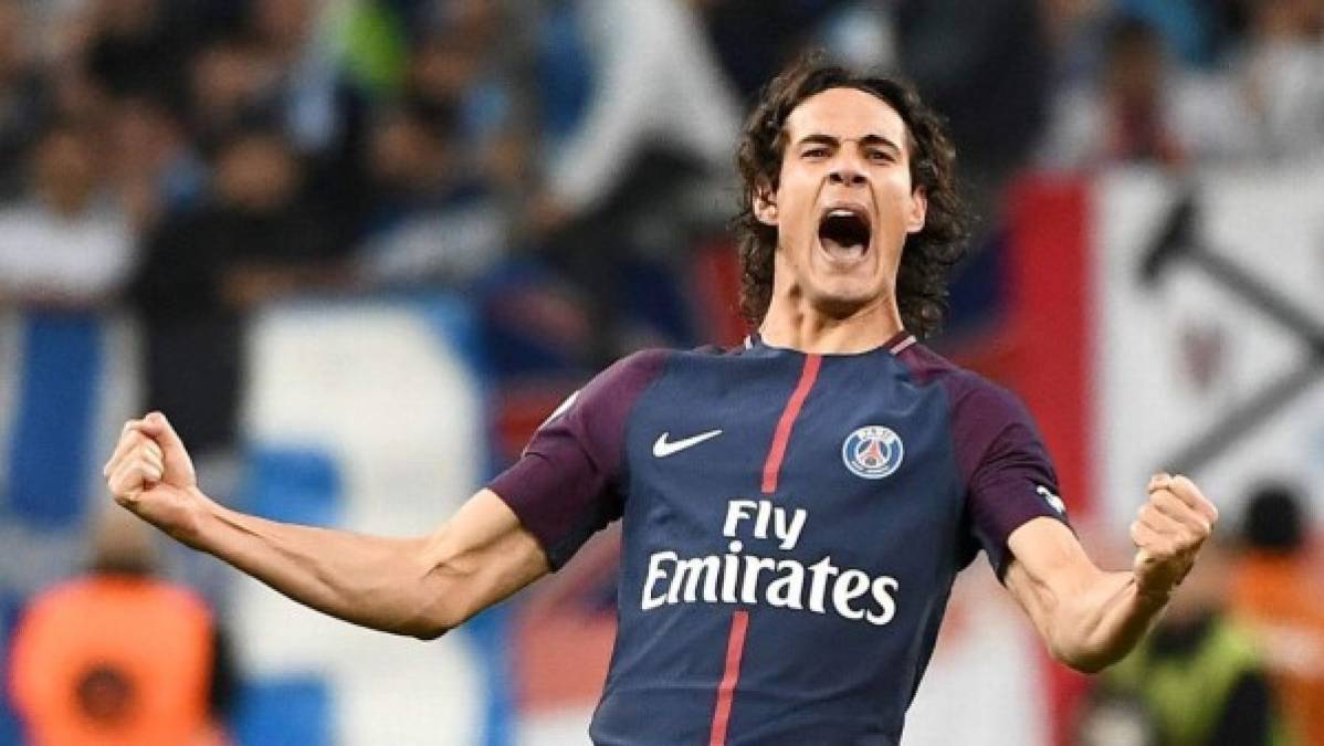 Edinson Cavani - El delantero uruguayo es una de las figuras del PSG y el también el goleador. Cavani ya ha revelado que vestirse con los colores del Real Madrid era su sueño cuando aterrizó en Europa.