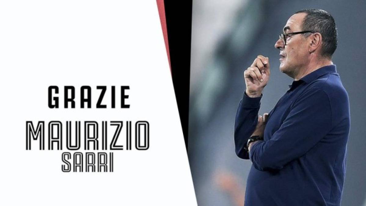 La Juventus anunció el despidió del entrenador italiano Maurizio Sarri, después de la eliminación sufrida en los octavos de final de la UEFA Champions League, contra el Lyon.<br/><br/>'Juventus comunica que Maurizio Sarri ha sido destituido como técnico del primer equipo. El club desea agradecer al técnico por haber escrito una nueva página de la historia 'bianconera' con la victoria del noveno título consecutivo, lo que coronó un camino personal que le llevó a escalar todas las categorías del fútbol italiano', se lee en el comunicado oficial publicado por el equipo bianconeri.