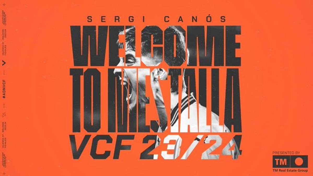 El Valencia y el Brentford han alcanzado un acuerdo para el traspaso de Sergi Canós, que vestirá la camiseta valencianista durante las próximas cuatro temporadas, hasta el 30 de junio de 2027.