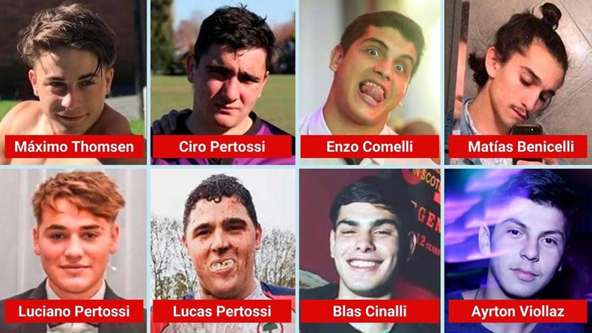 Ellos fueron los ochos agresores de Fernando Báez. La frialdad con que actuaron todos ellos tras el crimen, causó el repudio mundial.