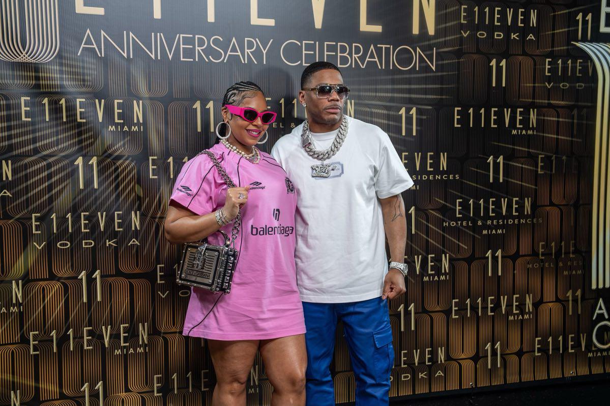 Ashanti y Nelly en una reciente imagen.