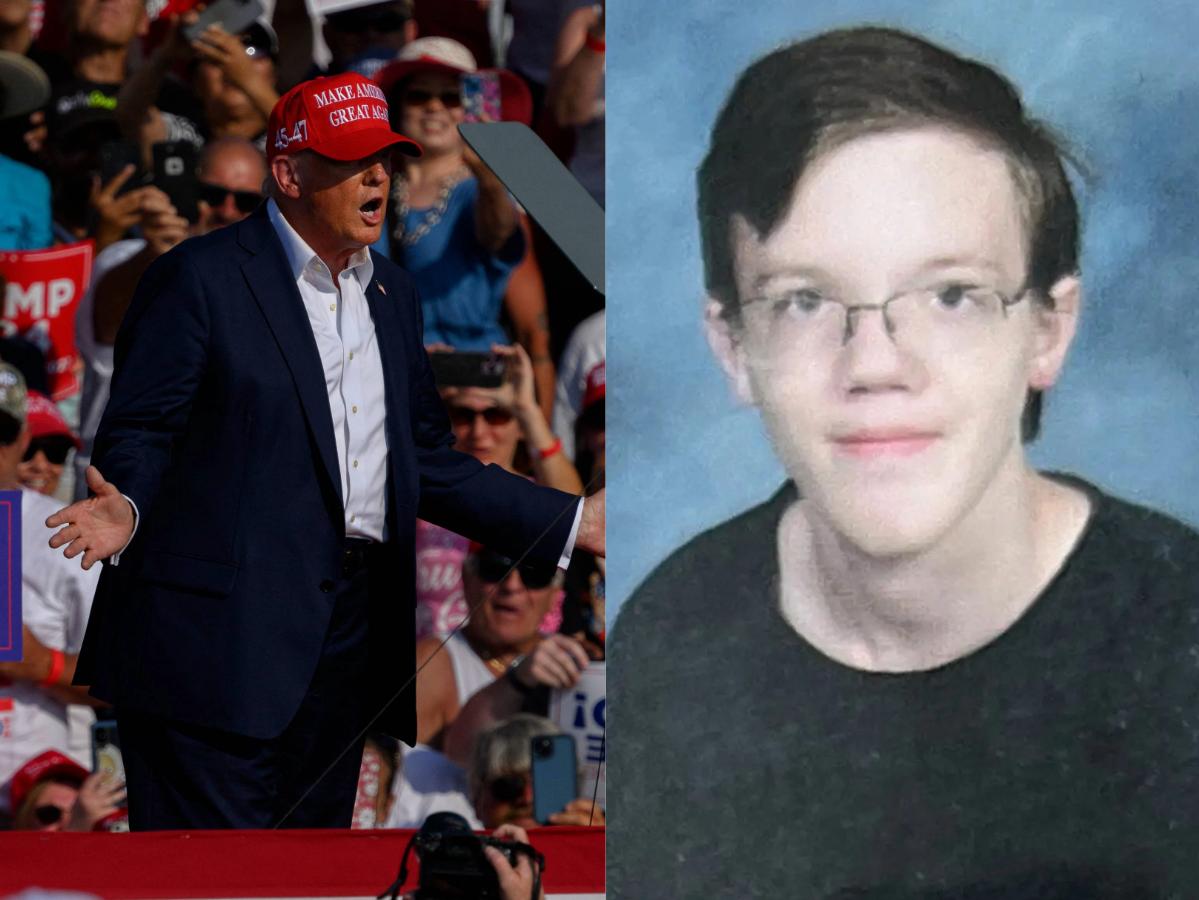 Fotografía de Thomas Crooks (derecha), el joven de 20 años que intentó asesinar a Donald Trump.
