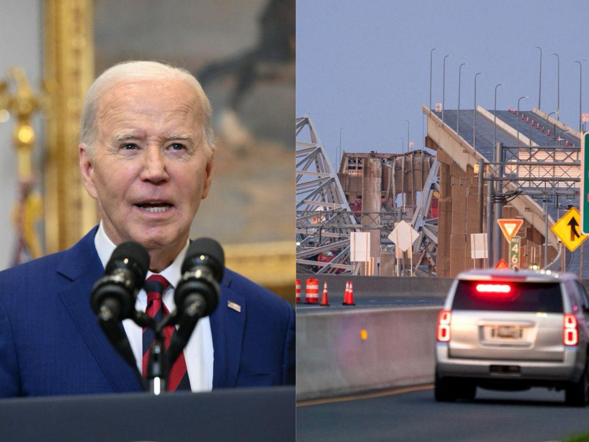 Biden ordena reconstruir el puente de Baltimore