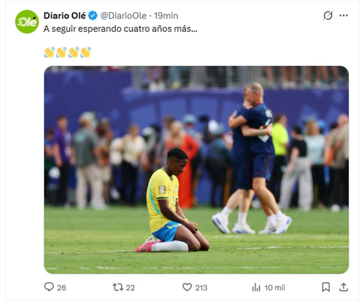 Brasil llora eliminación, señalan culpable, decisión de Neymar y en Argentina se burlan