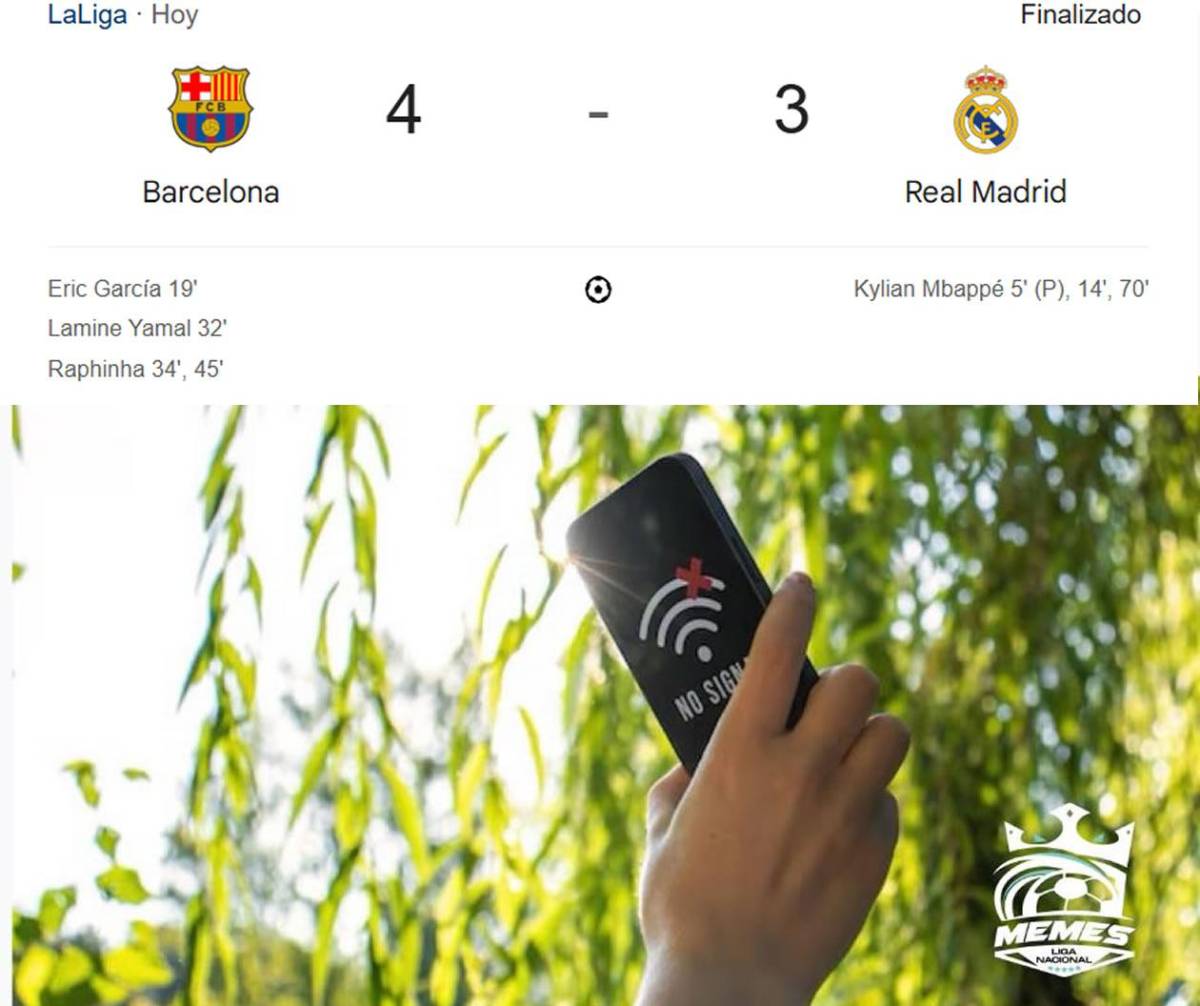 Los memes despedazan al Real Madrid tras perder otro clásico ante Barcelona