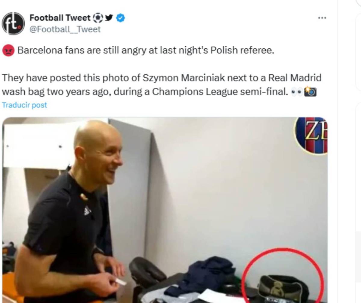 Revelan pasado oscuro del árbitro que estuvo en el Inter - Barcelona, ¿Es Real Madrid?