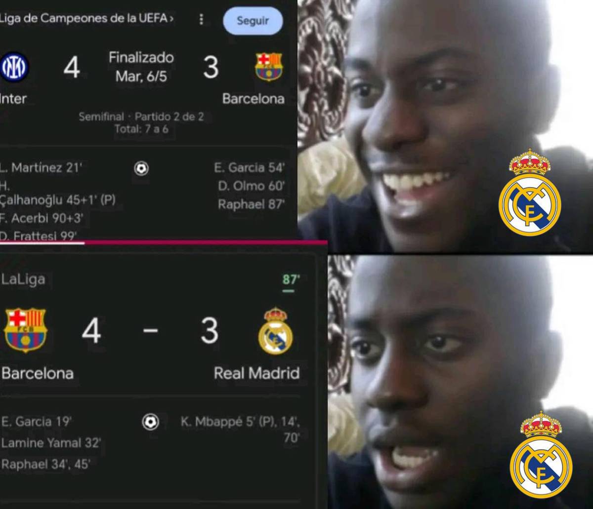 Los memes despedazan al Real Madrid tras perder otro clásico ante Barcelona