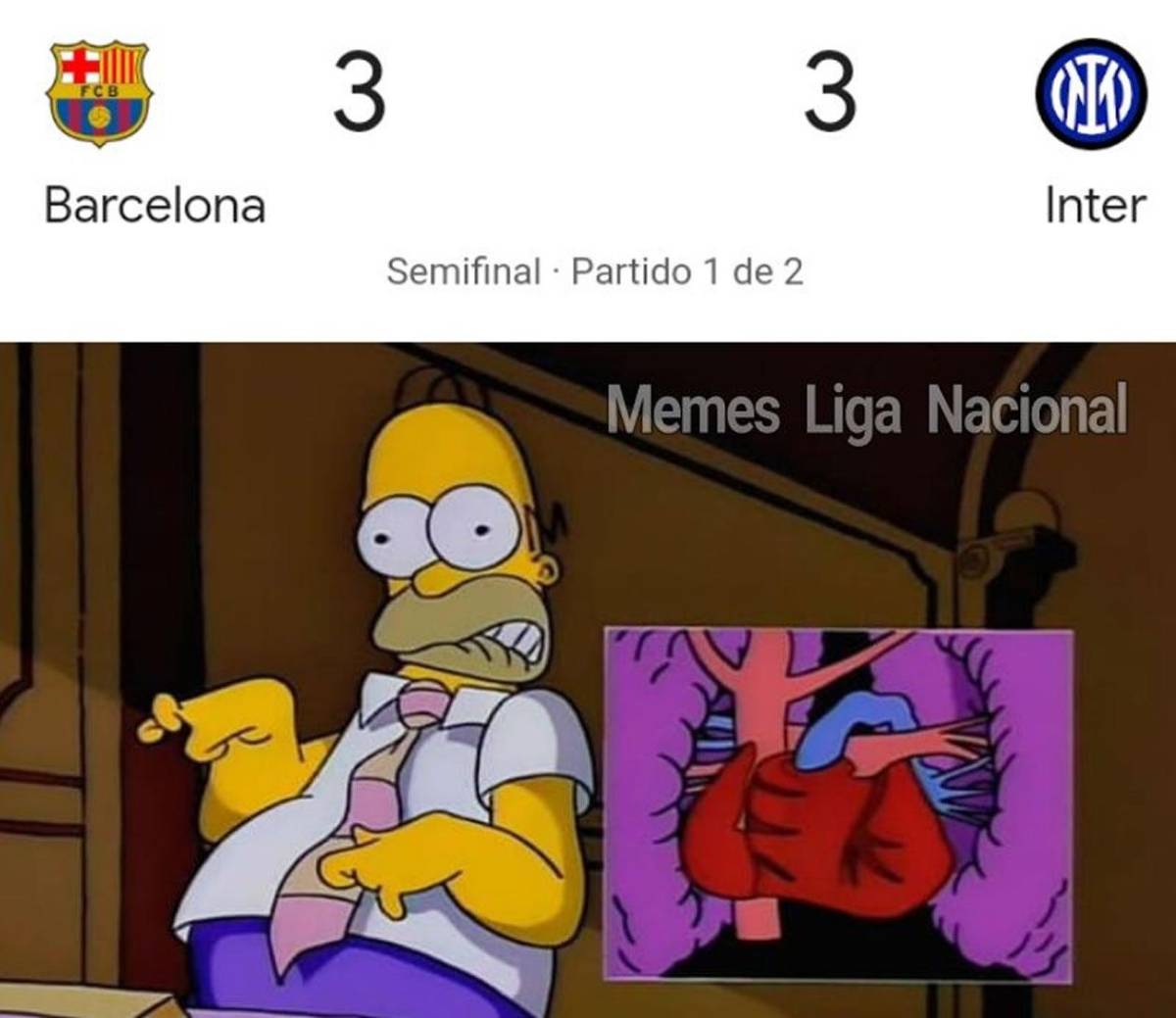 Barcelona sufre en los memes tras empatar con Inter: burlas al Real Madrid