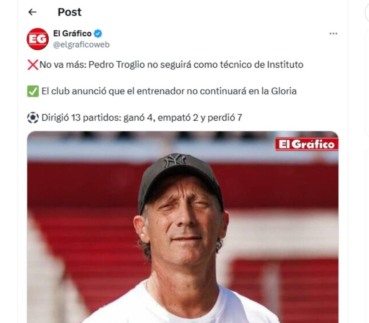 Señalan al culpable del despido de Pedro Troglio, ¿vuelve a Honduras?