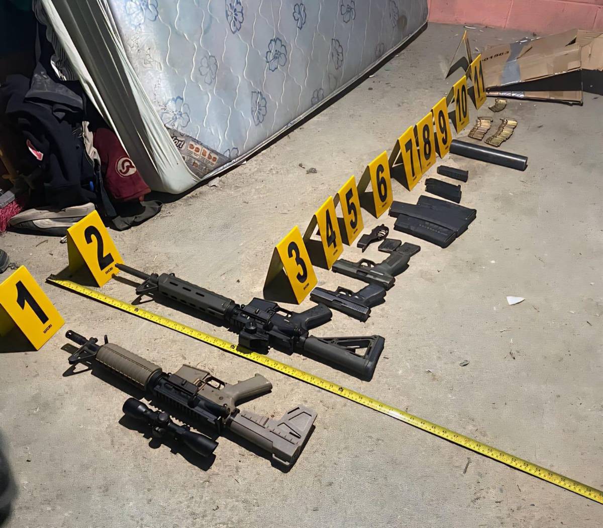 Capturan a hondureña con fuerte armamento en Guatemala; su hermana fue acribillada ayer