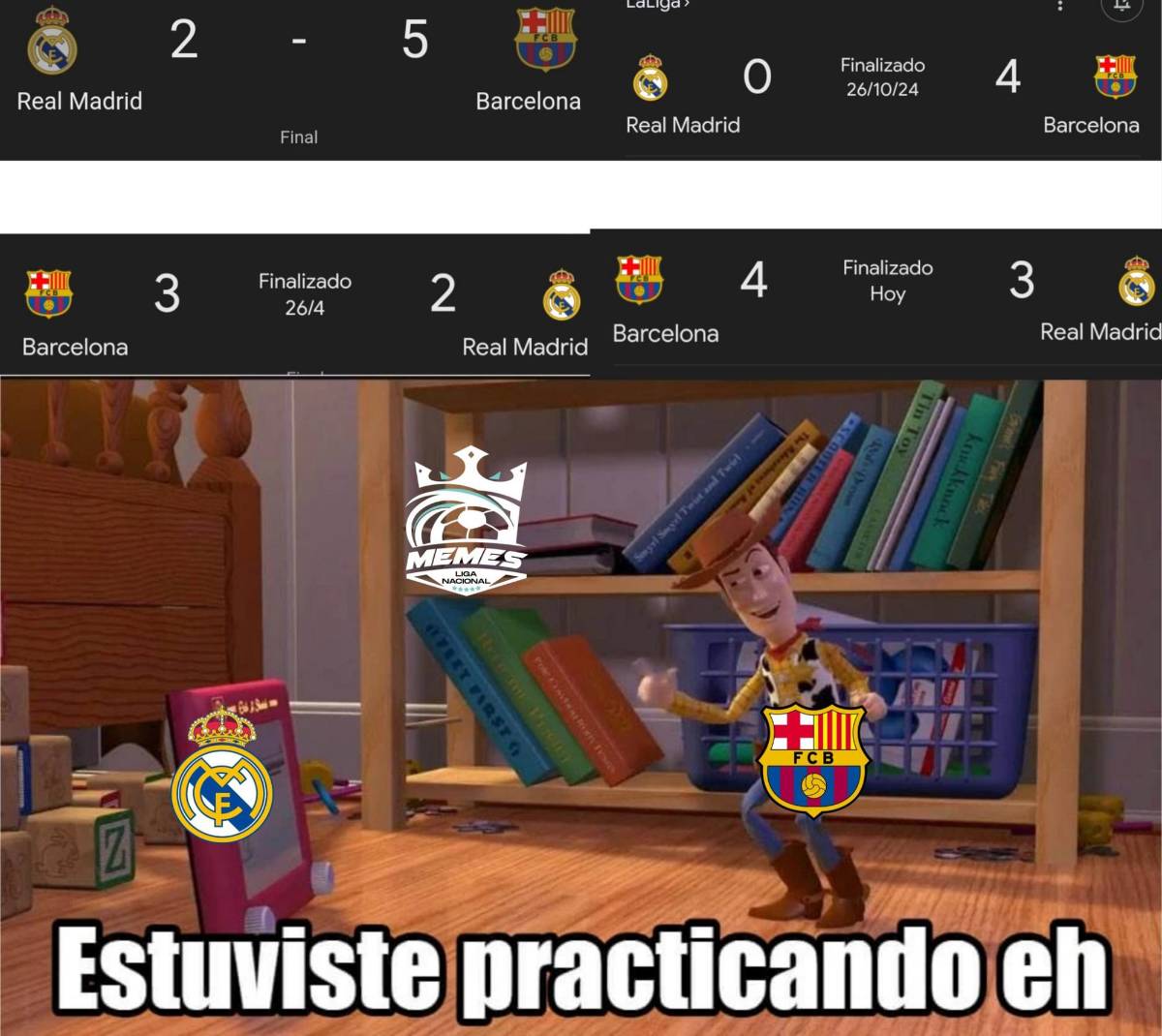 Los memes despedazan al Real Madrid tras perder otro clásico ante Barcelona