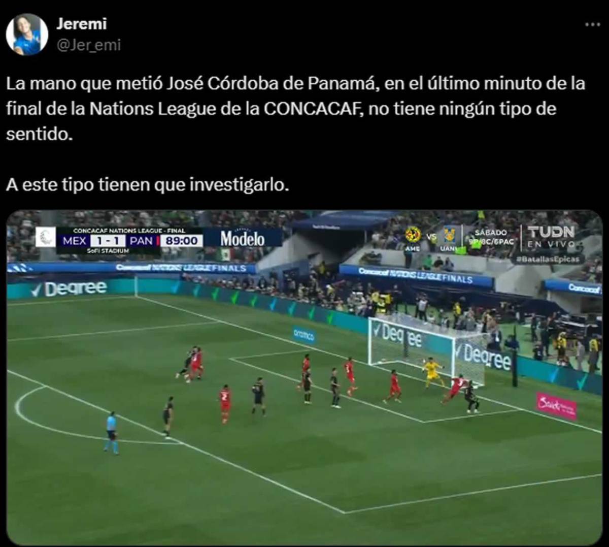 ¿Se vendió? Investiguen: reaccionan a la mano de José Córdoba vs México